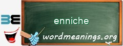 WordMeaning blackboard for enniche